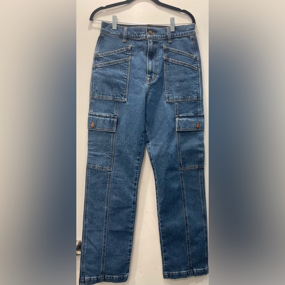 MADEWELL NWOT 90s straight cargo utility jeans size 27 $148 on site ( sold out) - Picture 6 of 8